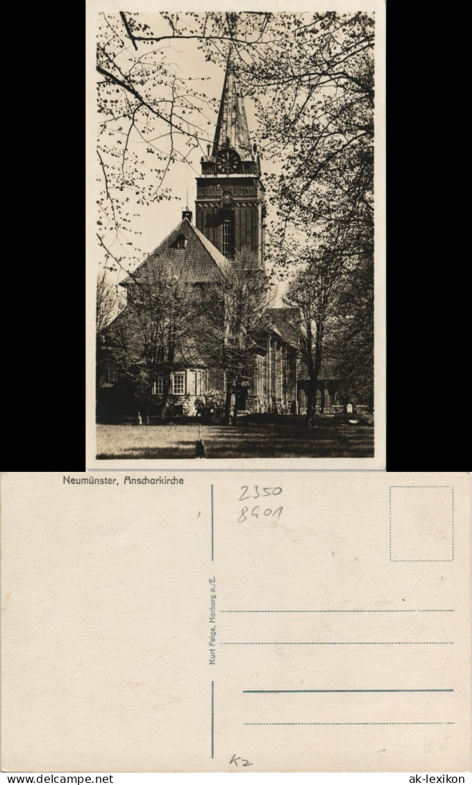 Ansichtskarte Neumünster Anscharkirche 1931 - Autres & Non Classés