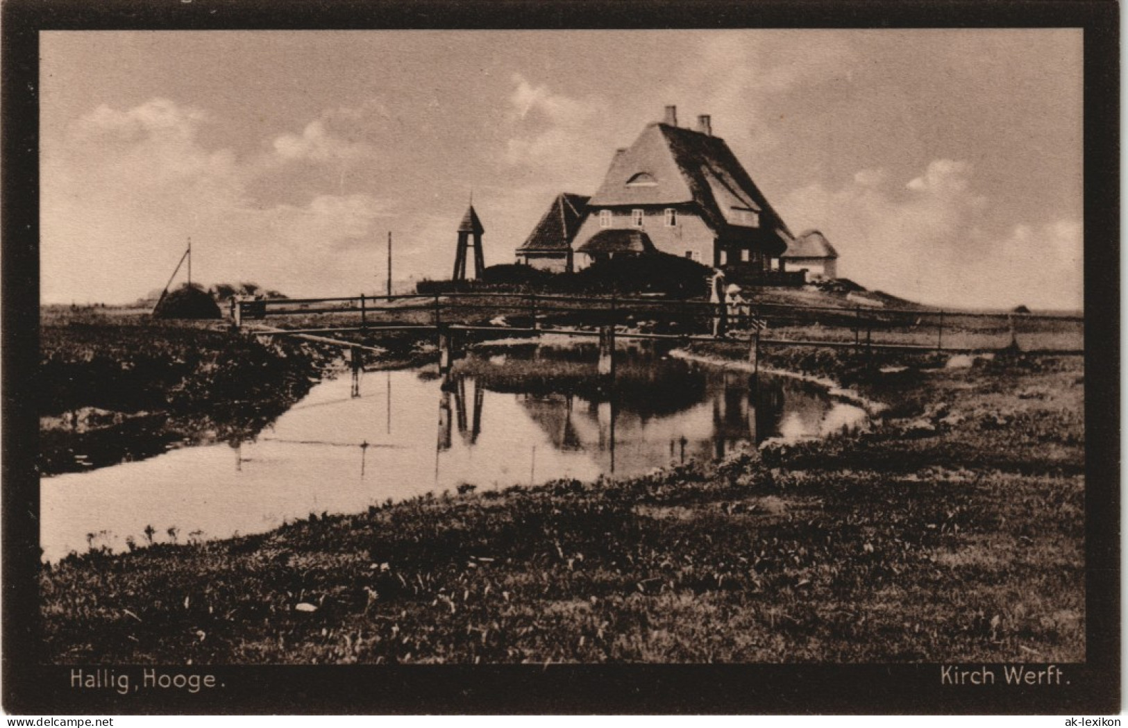 Ansichtskarte Hallig Hooge Kirch Werft 1914 - Autres & Non Classés