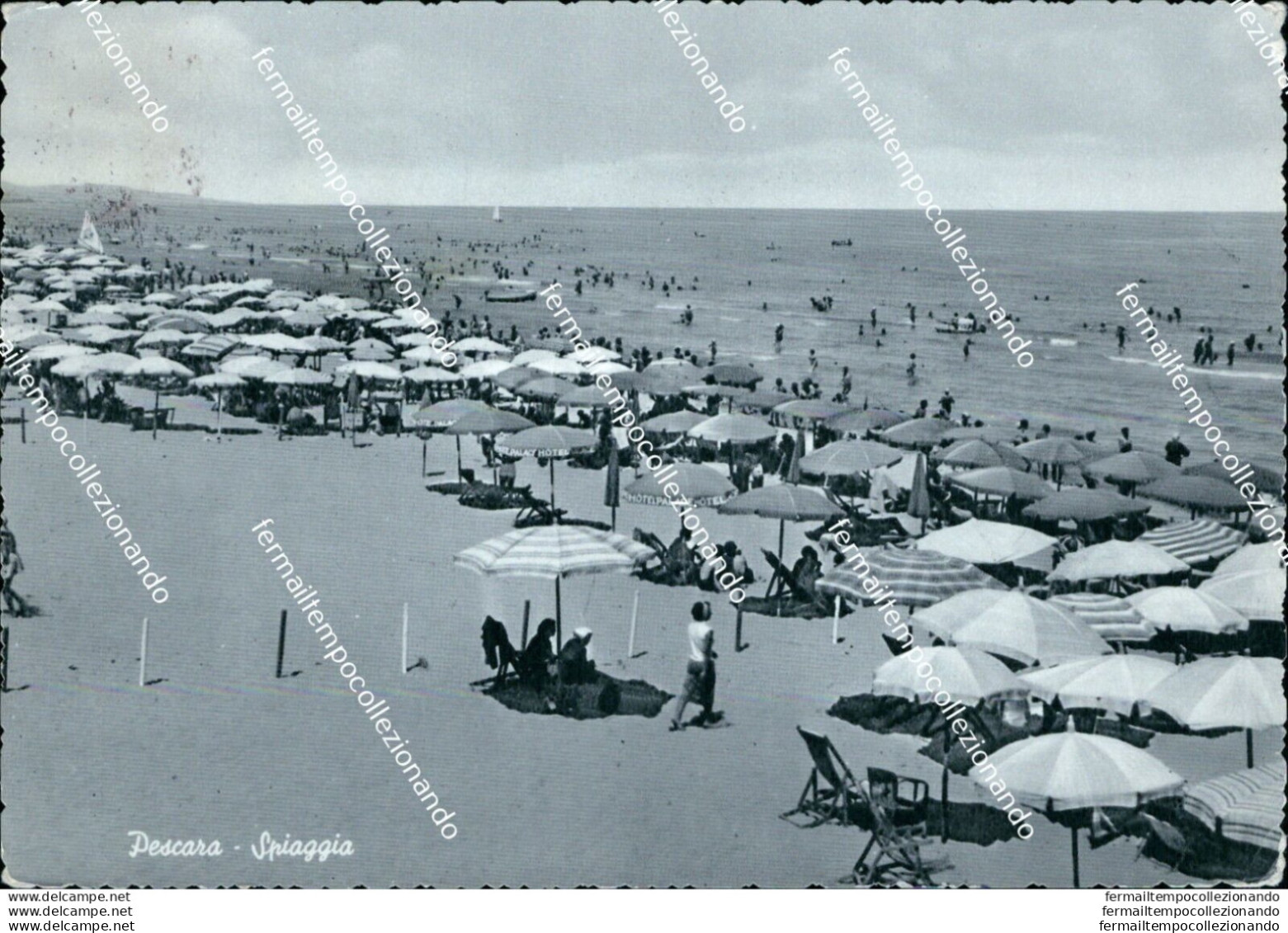 Bn503 Cartolina Pescara Spiaggia - Pescara