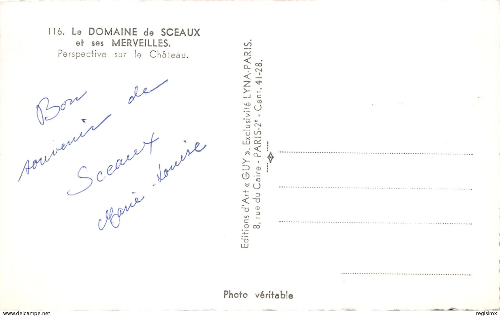92-SCEAUX-LE CHÂTEAU-N°357-A/0069 - Autres & Non Classés