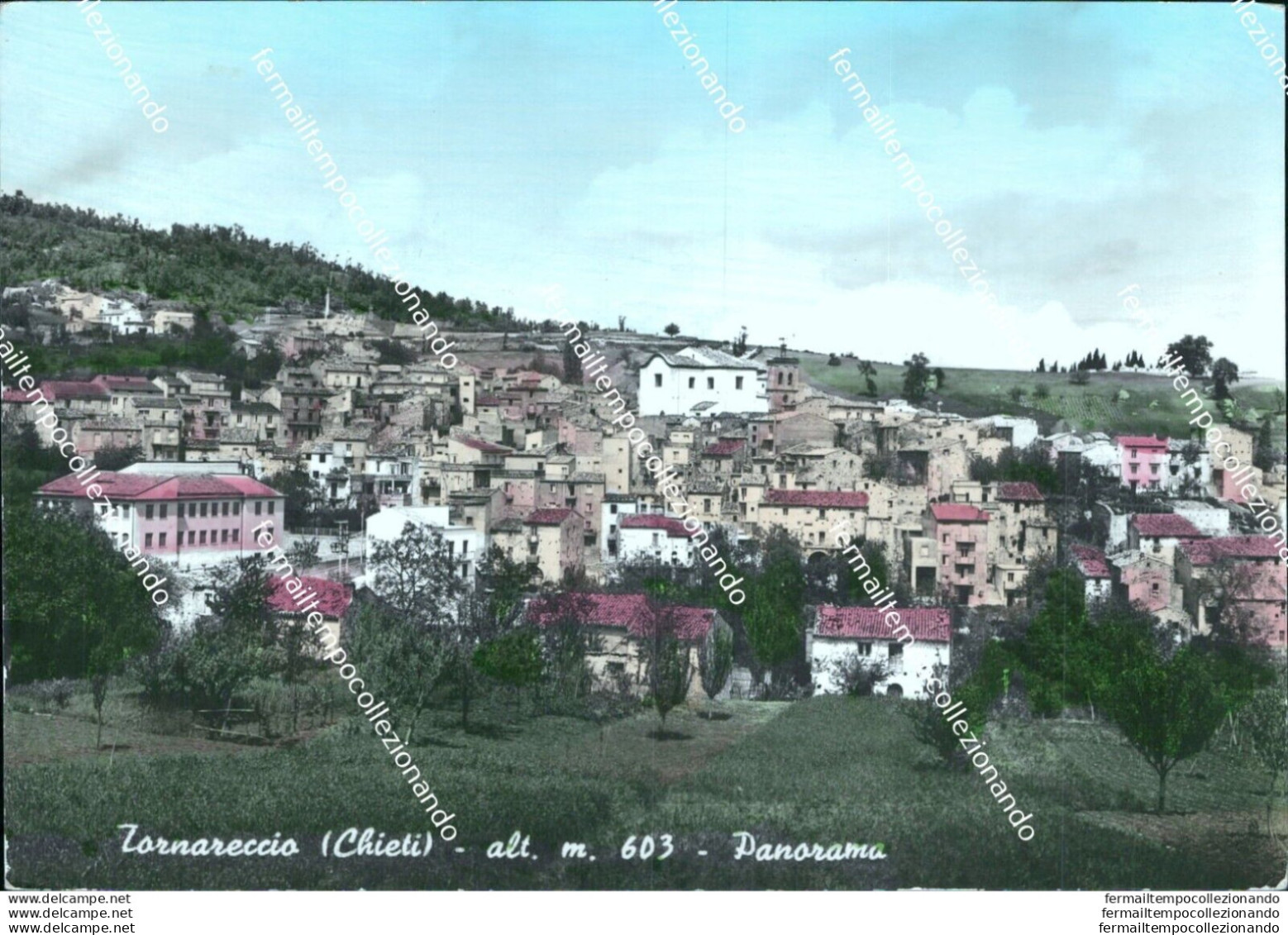 Bn456 Cartolina Tornareccio Panorama Provincia Di Chieti - Chieti