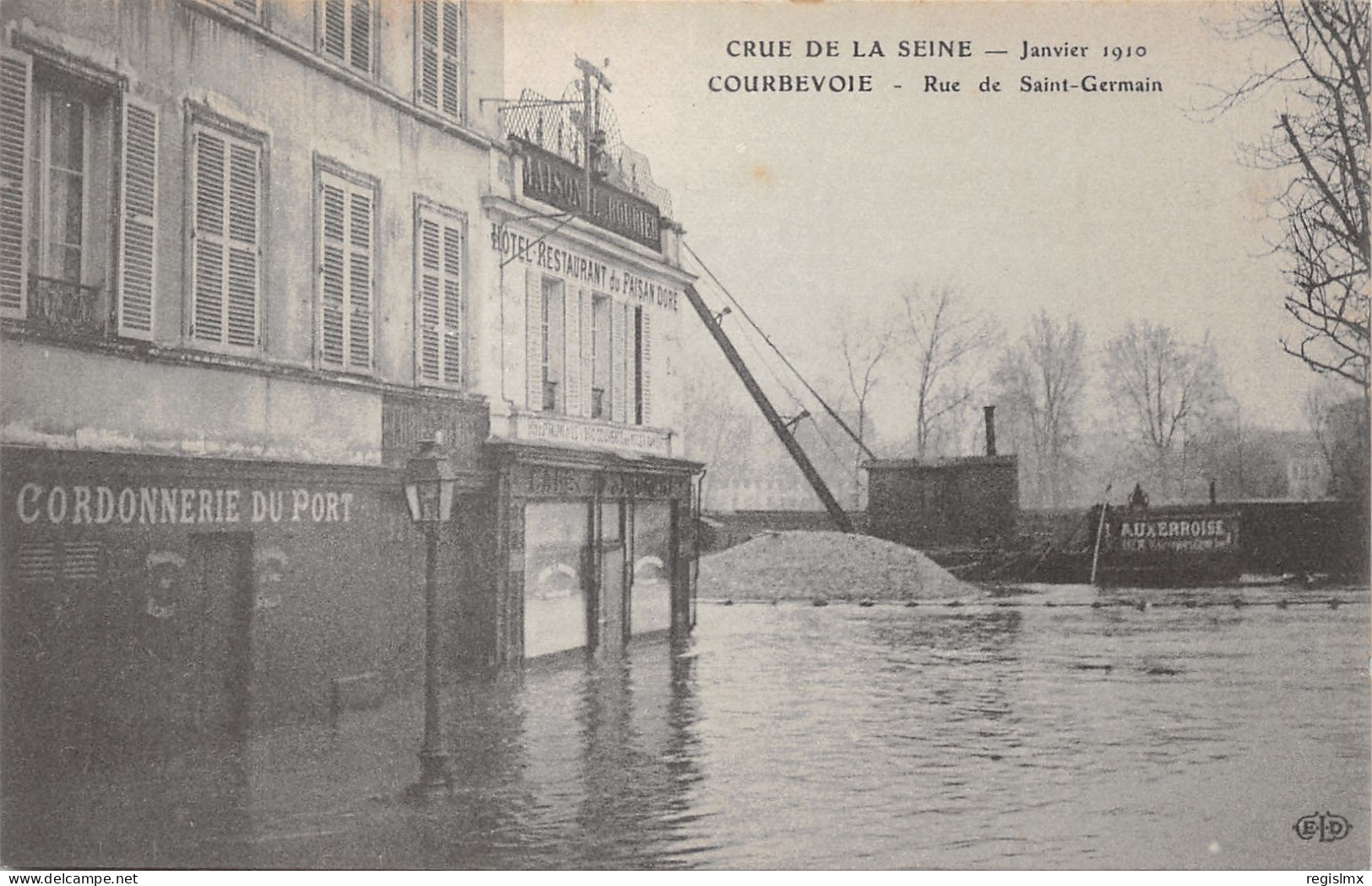 92-COURBEVOIE-CRUE DE LA SEINE-N°356-H/0379 - Courbevoie