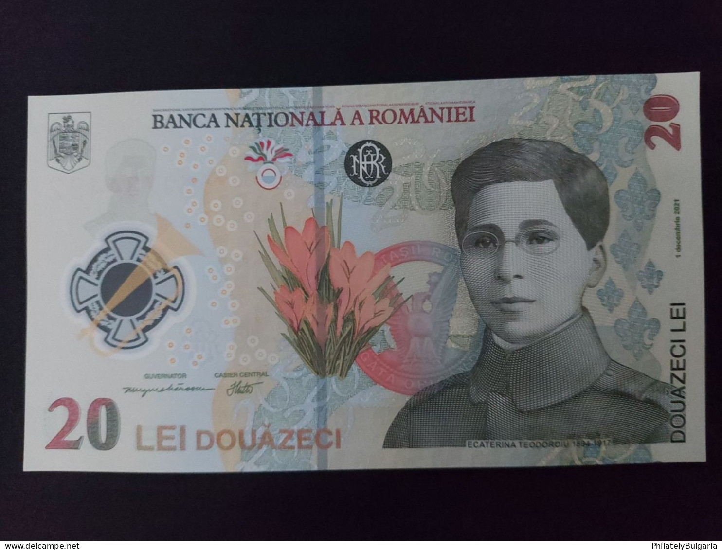 Romania 2021 - 20 Lei - Commemorative Banknote - Ekaterina Teodorou (1894-1917) - Romania