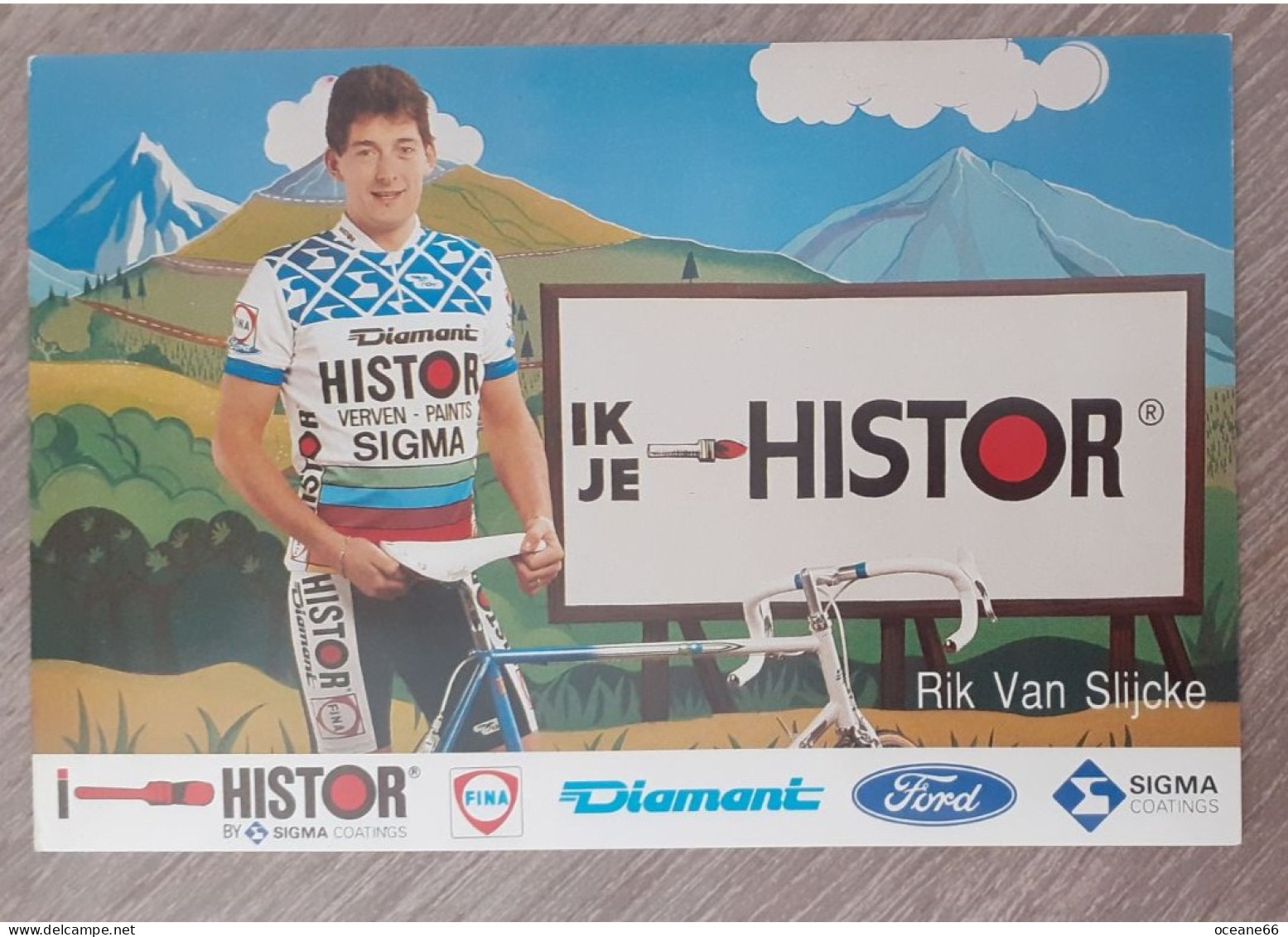 Rik Van Slijcke Histor Sigma 1989 - Cycling
