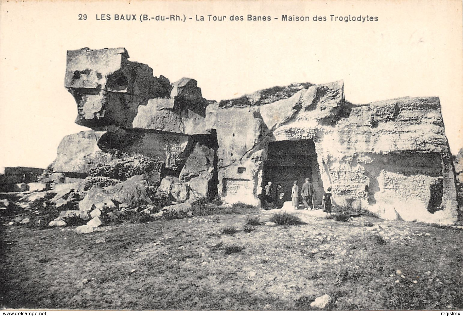 13-LES BAUX-MAISON DES TROGLODYTES-N°359-D/0337 - Les-Baux-de-Provence
