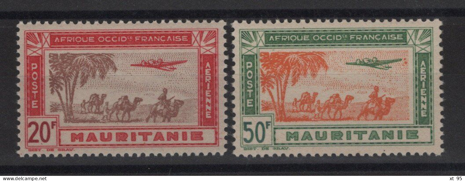 Mauritanie - PA N°16 + 17 - ** Neufs Sans Charniere - Cote 6€ - Unused Stamps