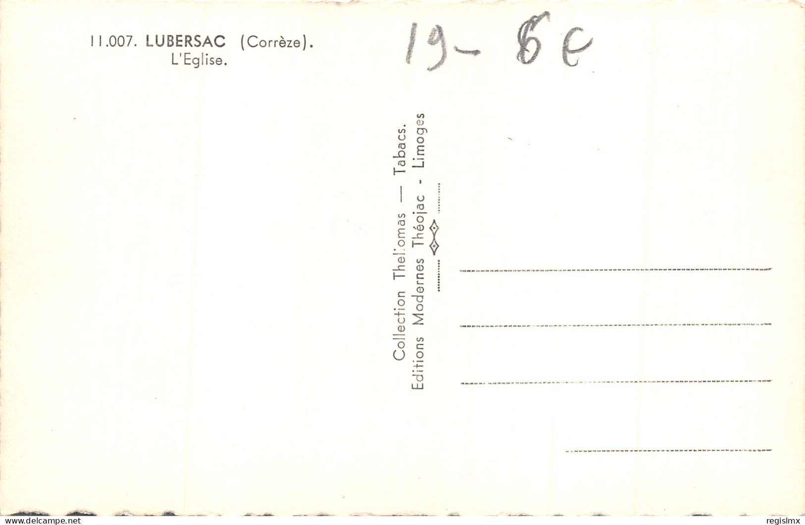 19-LUBERSAC-N°360-H/0091 - Other & Unclassified