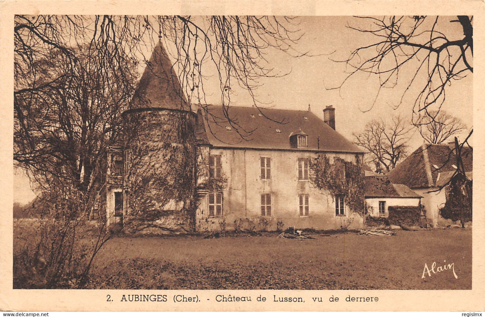 18-AUBINGES-CHÂTEAU DE LUSSON-N°360-G/0097 - Other & Unclassified