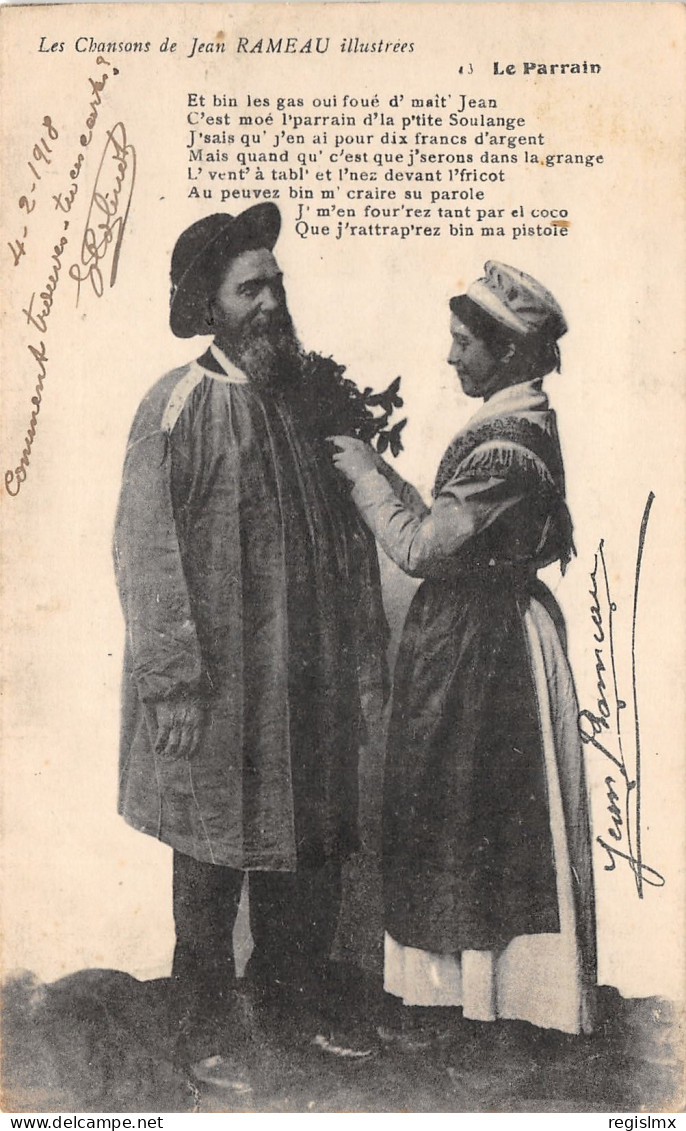 18-FOLKLORE DU BERRY-LES CHANSONS DE JEAN RAMEAU-N°360-F/0367 - Sonstige & Ohne Zuordnung