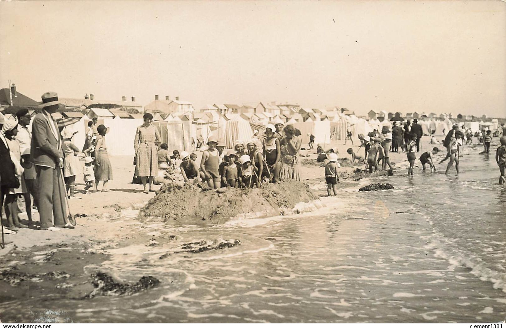 Saint Jean De Monts Carte Photo D'une Scene De Plage - Saint Jean De Monts