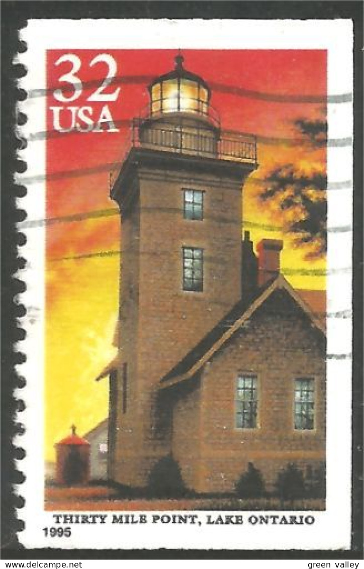 XW01-0575 USA 1995 Phare Thirty Mile Point Lighthouse Faro Lichtturm Vuurtoren Farol - Gebraucht