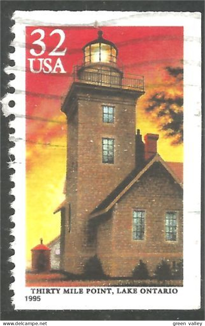 XW01-0574 USA 1995 Phare Thirty Mile Point Lighthouse Faro Lichtturm Vuurtoren Farol - Gebraucht