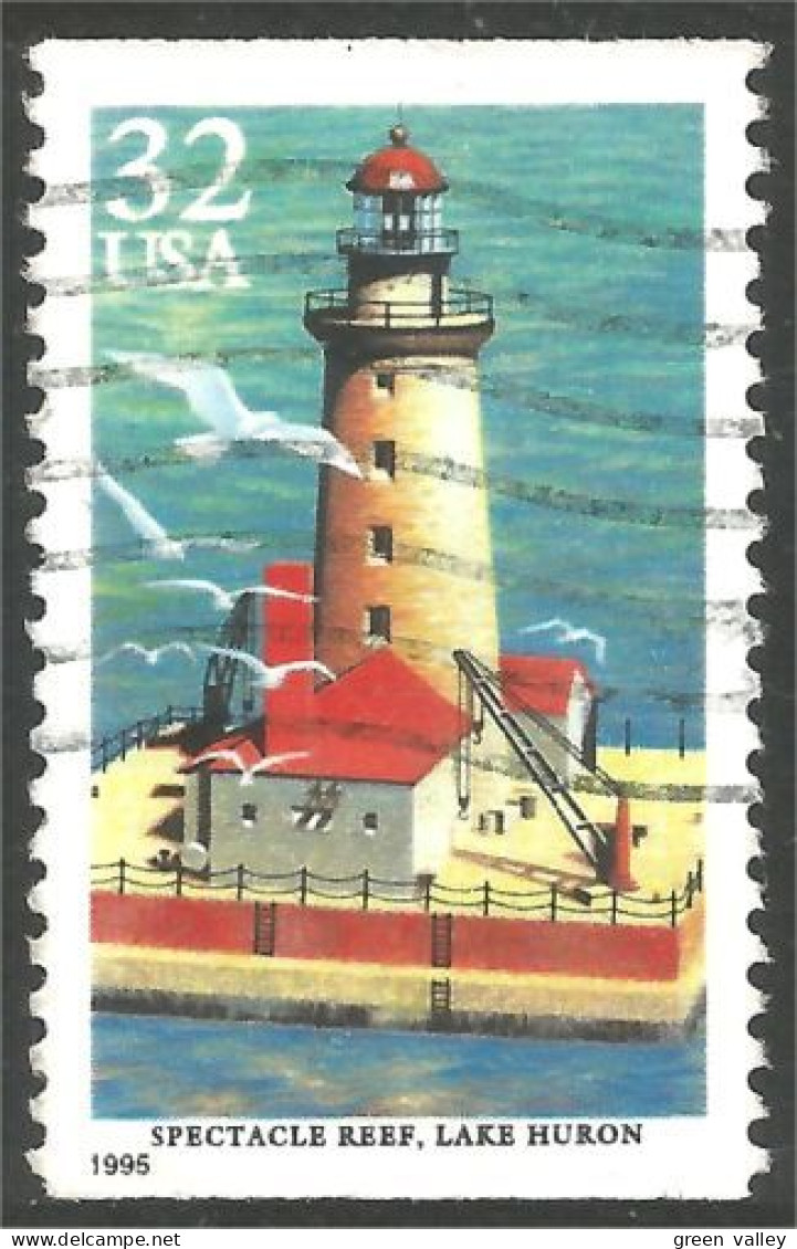 XW01-0567 USA 1995 Phare Spectacle Reef Lighthouse Faro Lichtturm Vuurtoren Farol - Leuchttürme