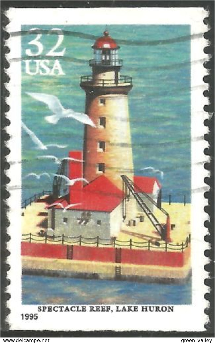 XW01-0565 USA 1995 Phare Spectacle Reef Lighthouse Faro Lichtturm Vuurtoren Farol - Autres & Non Classés