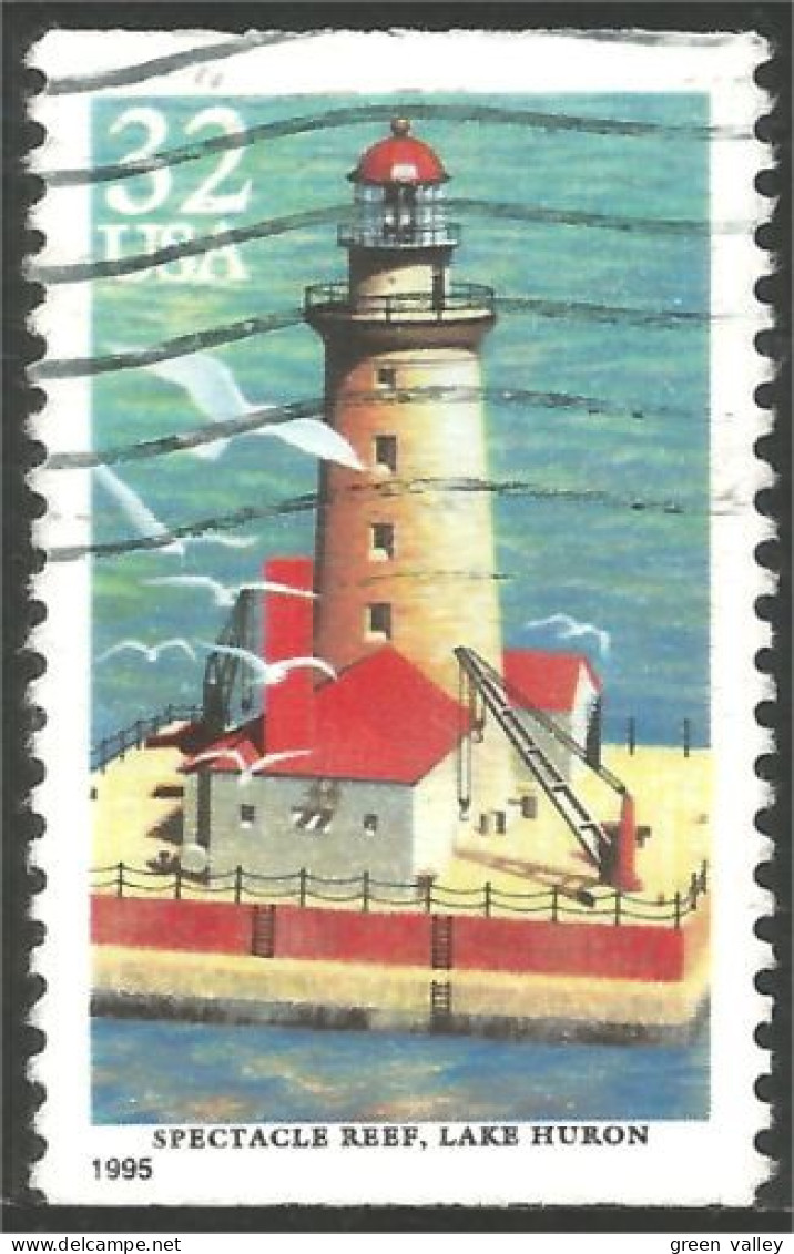 XW01-0564 USA 1995 Phare Spectacle Reef Lighthouse Faro Lichtturm Vuurtoren Farol - Otros & Sin Clasificación