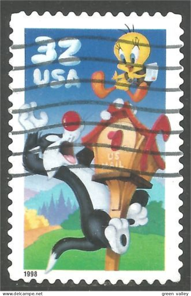 XW01-0545 USA 1998 Disney Sylvester Tweety Sylvestre Titi Chat Cat Katze Gato Oiseau Bird - Chats Domestiques