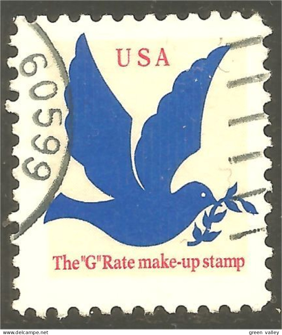 XW01-0503 USA 1994 G-stamp Colombe Dove Paloma Taube Bright Blue Bleu Clair - Gebraucht