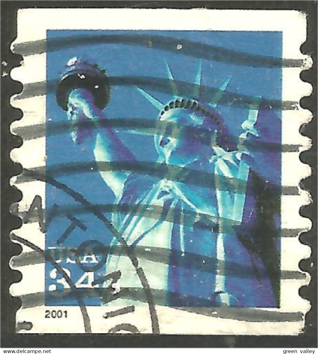 XW01-0470 USA 2001 Statue Of Liberty Liberté Coil Roulette - Skulpturen