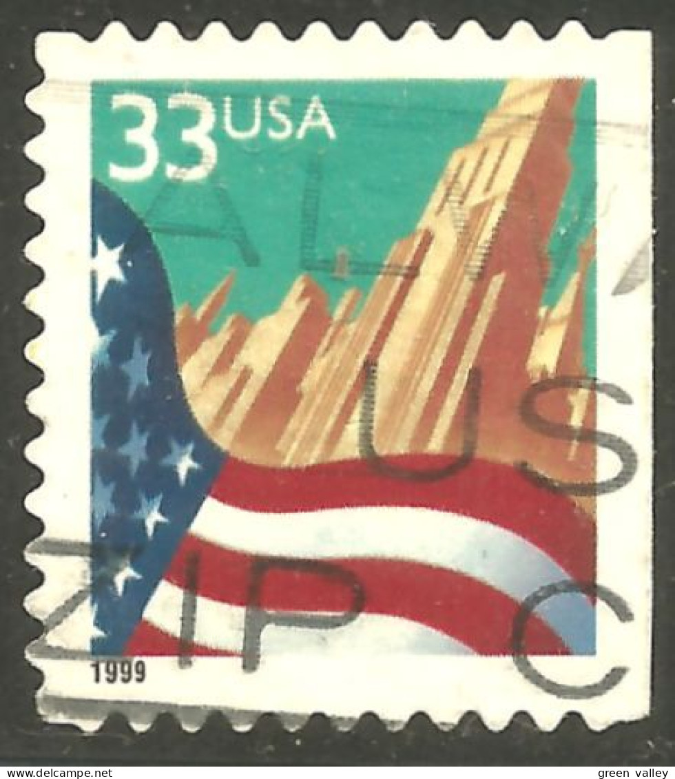 XW01-0466 USA 1999 Drapeau Flag City Side Booklet Carnet Côté - Timbres