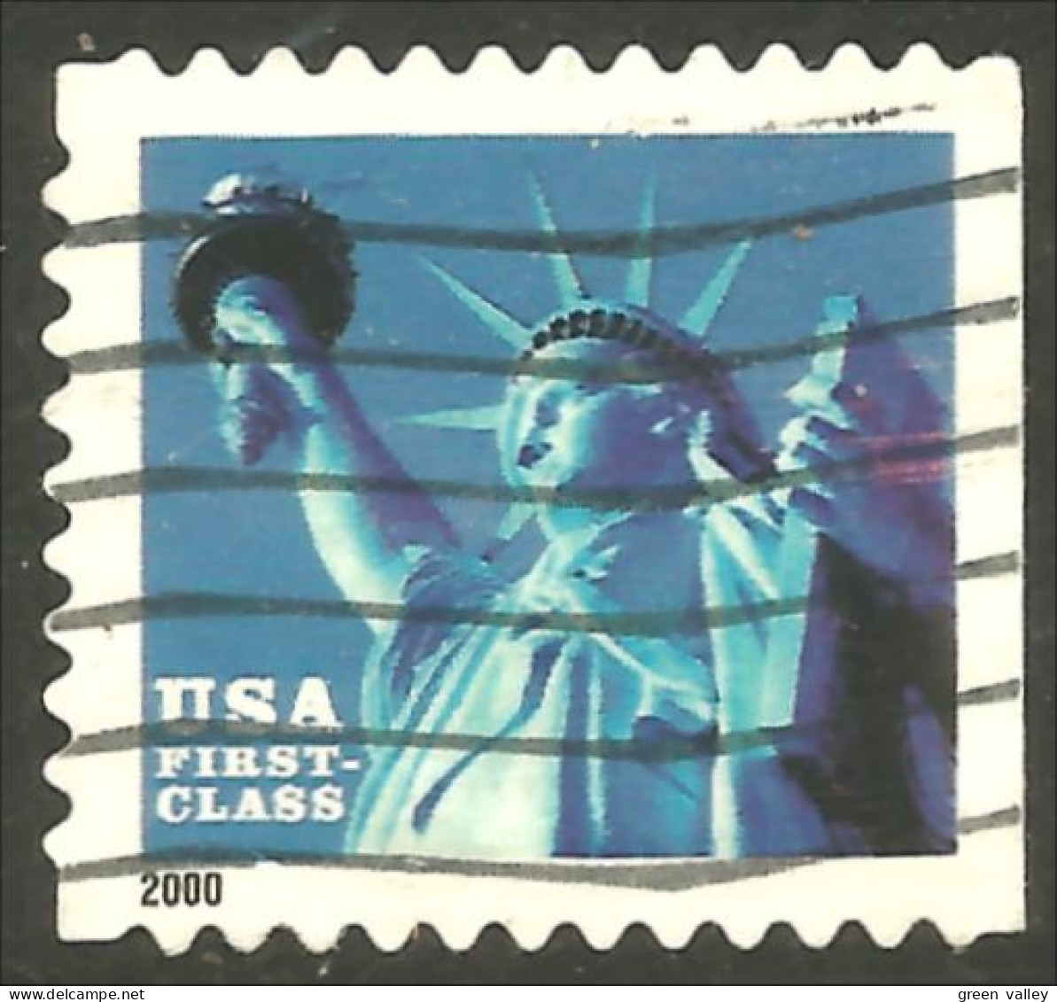 XW01-0467 USA 2000 Statue Of Liberty Liberté Side Booklet Carnet Côté - Oblitérés