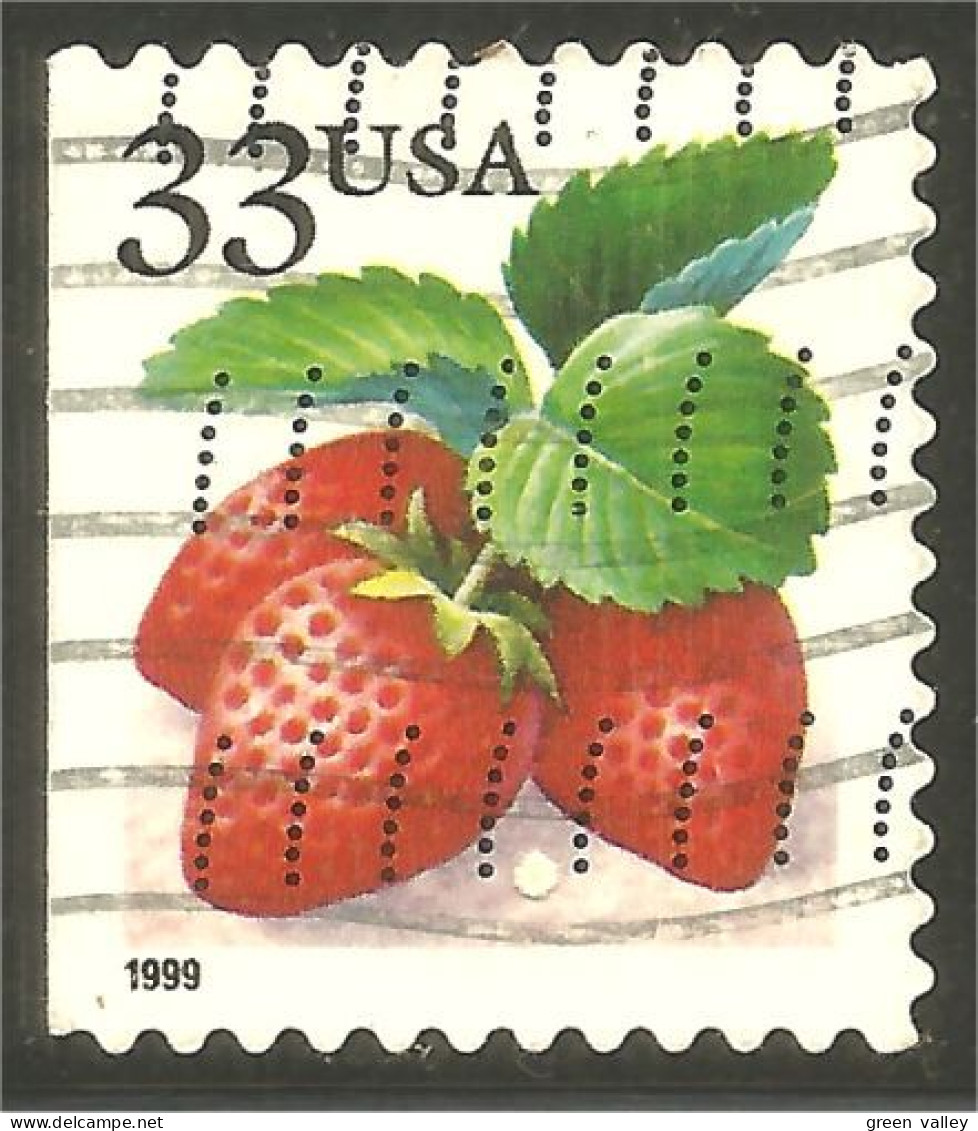 XW01-0456 USA 1999 Strawberry Fraise Side Booklet Carnet Côté - Fruits