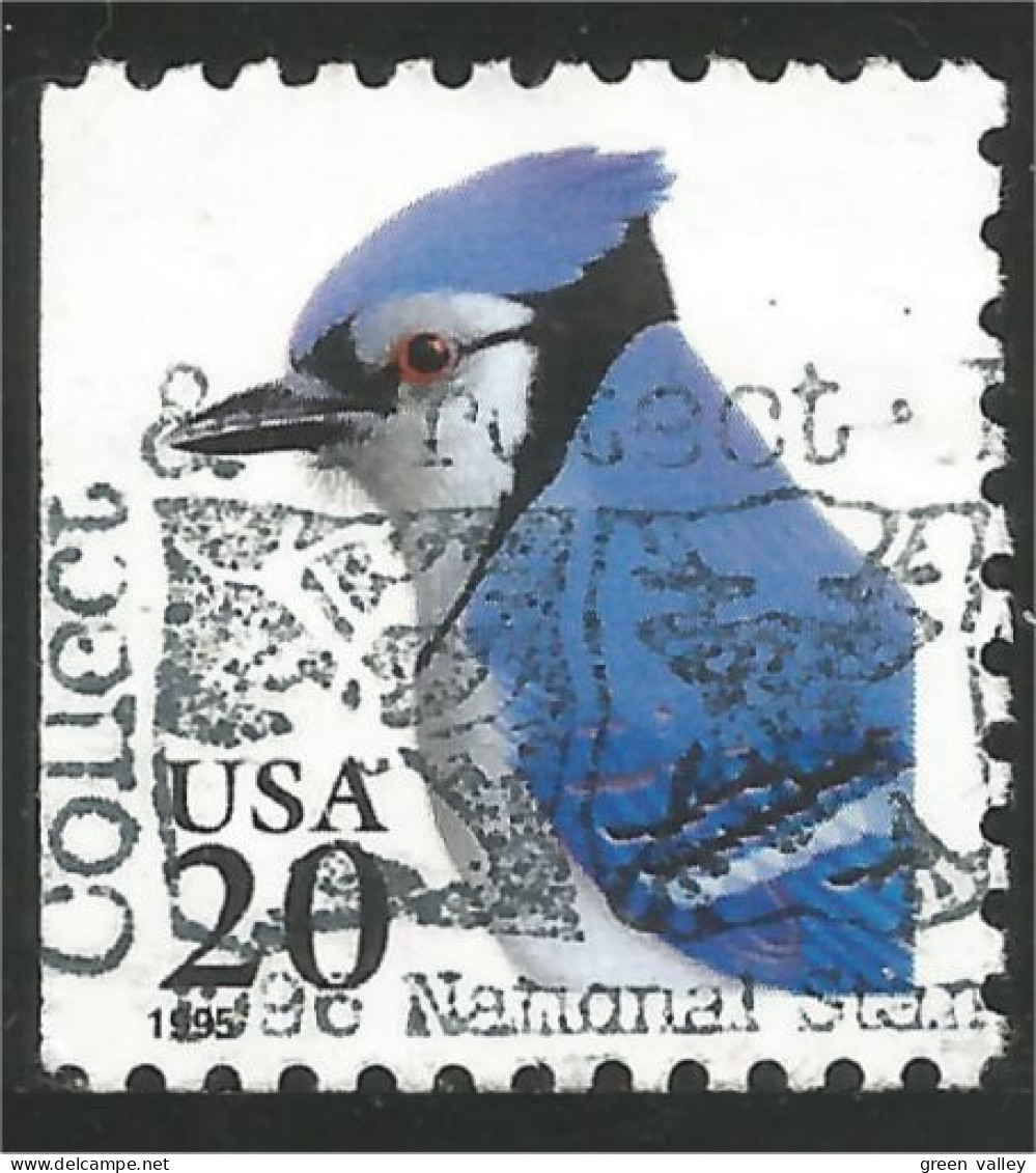 XW01-0429 USA 1995 Oiseau Bird Vogel Uccello Blue Jay Geai Bleu Còté Carnet Booklet Side - Other & Unclassified