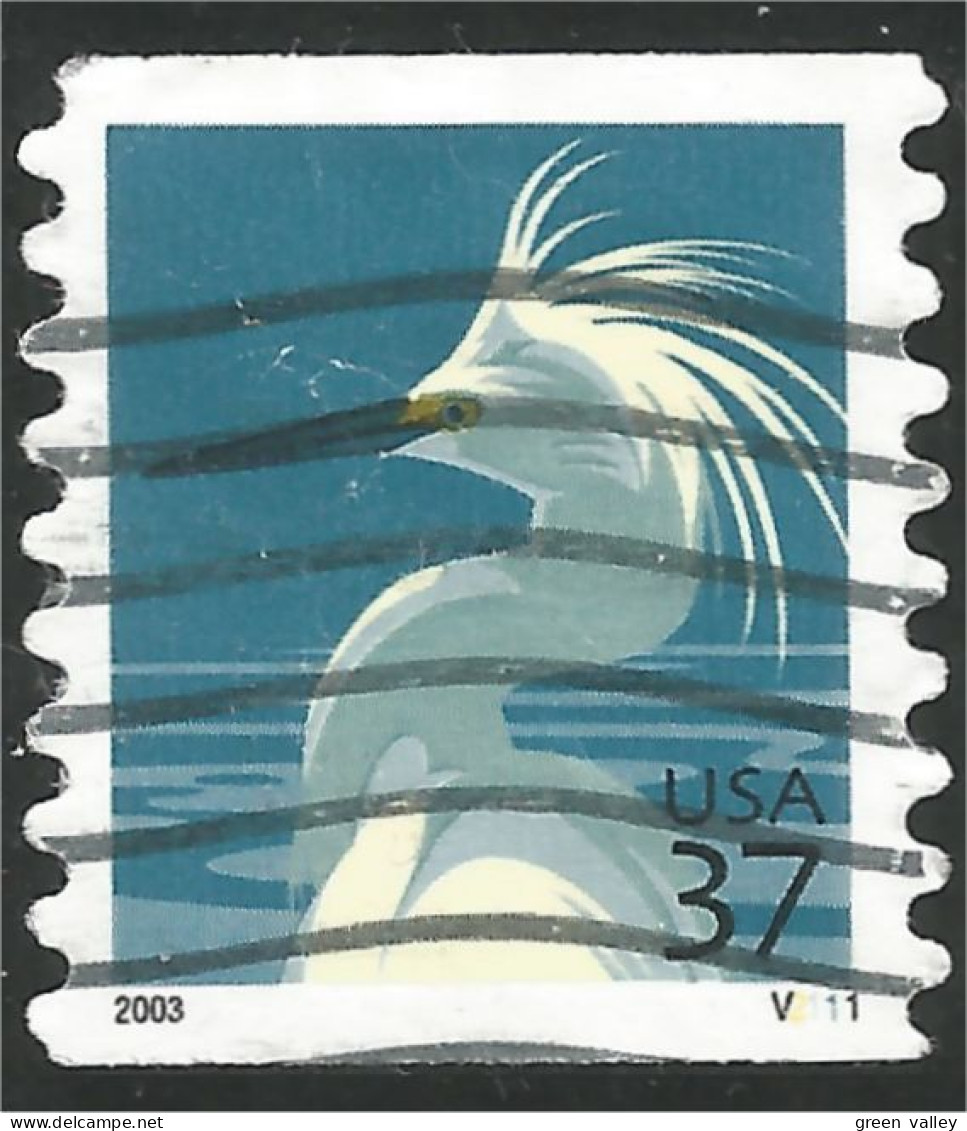 XW01-0428 USA Oiseau Bird Vogel Uccello Aigrette Egret Heron Coil Roulette Plate Number - Autres & Non Classés