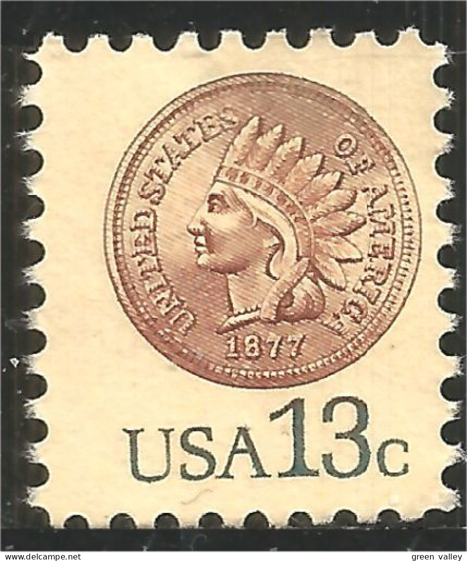 XW01-0329 USA Coin Monnaie Indian Head Tête Indien No Gum - Monnaies