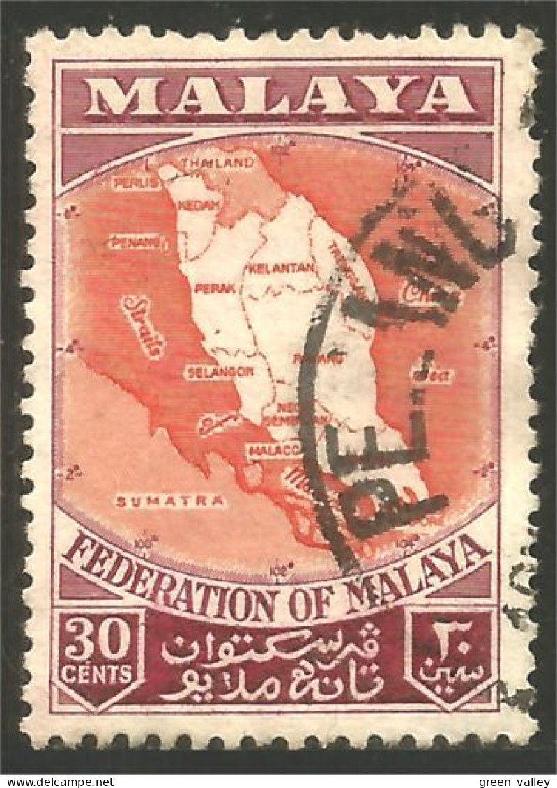 XW01-0278 Malaya Carte Map 30 Cents - Géographie