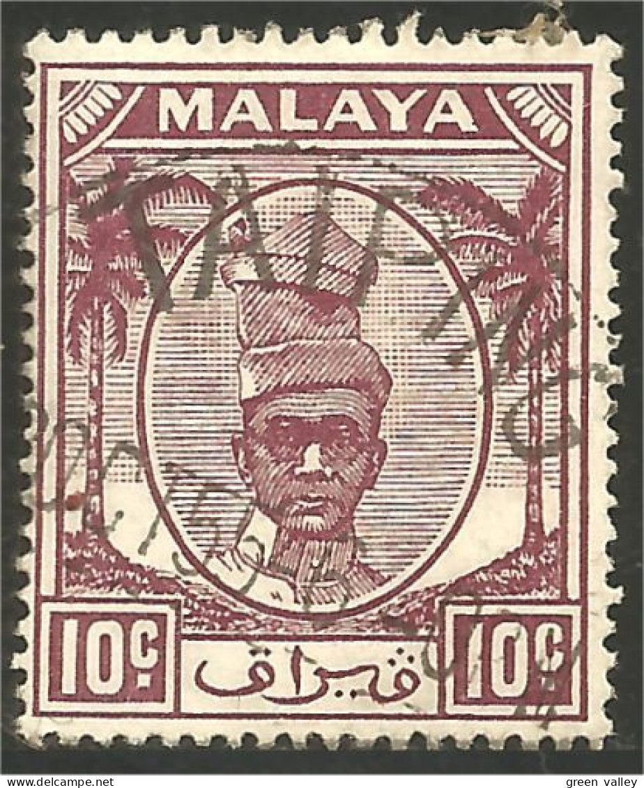 XW01-0269 Malaya 10c Rose - Malaysia (1964-...)