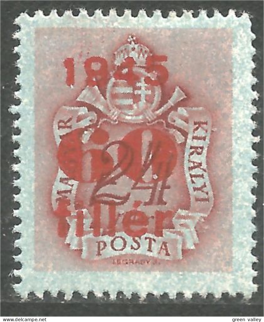 XW01-0202 Hungary Taxe Postage Due 60 Surcharge 1945 MH * Neuf - Andere & Zonder Classificatie