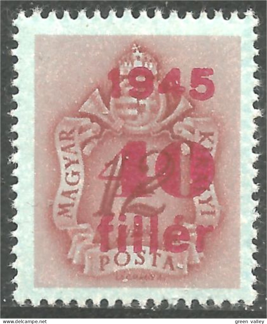 XW01-0201 Hungary Taxe Postage Due 40 Surcharge 1945 MH * Neuf - Autres & Non Classés