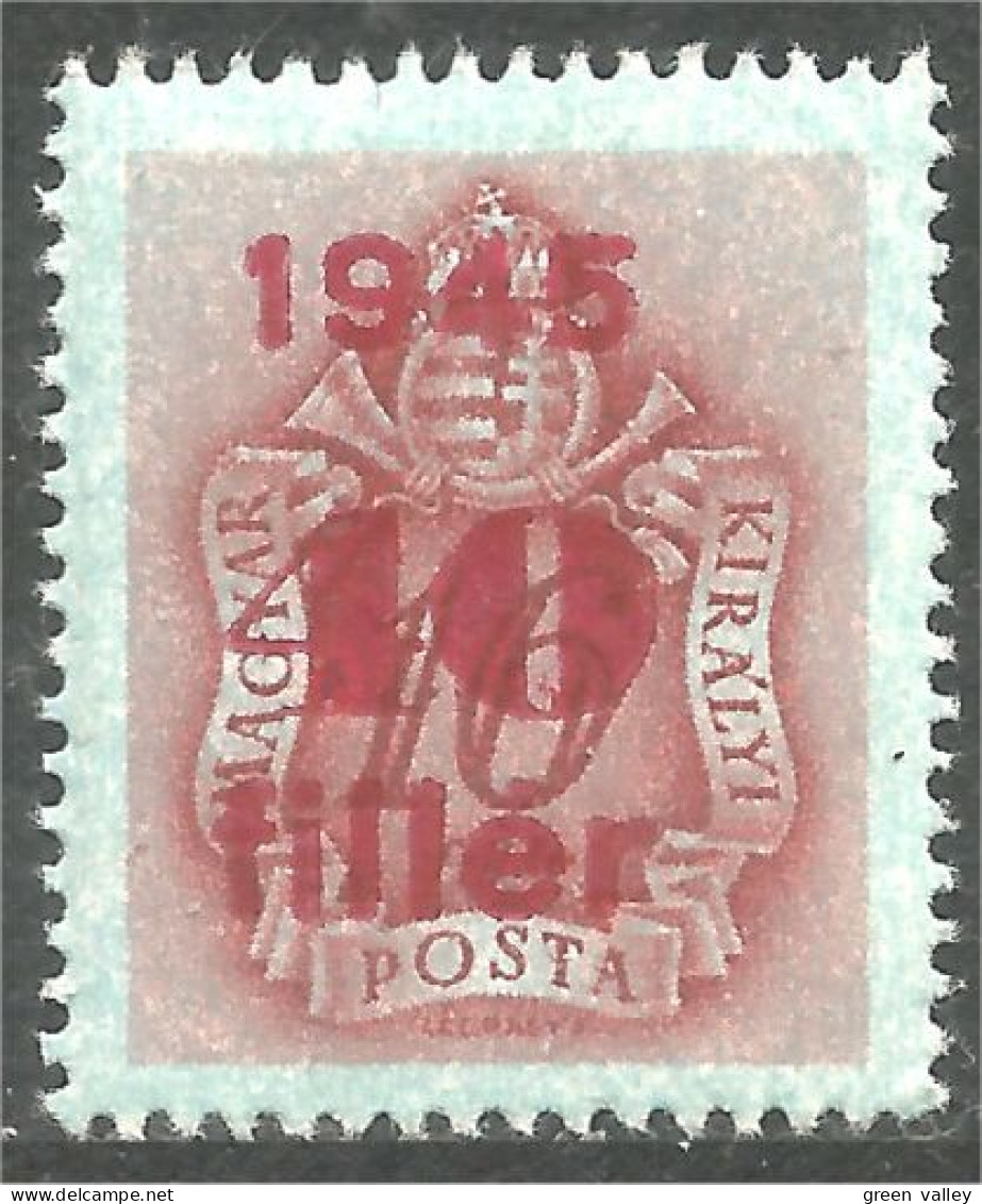 XW01-0190 Hungary Taxe Postage Due 10 Surcharge 1945 MH * Neuf - Autres & Non Classés