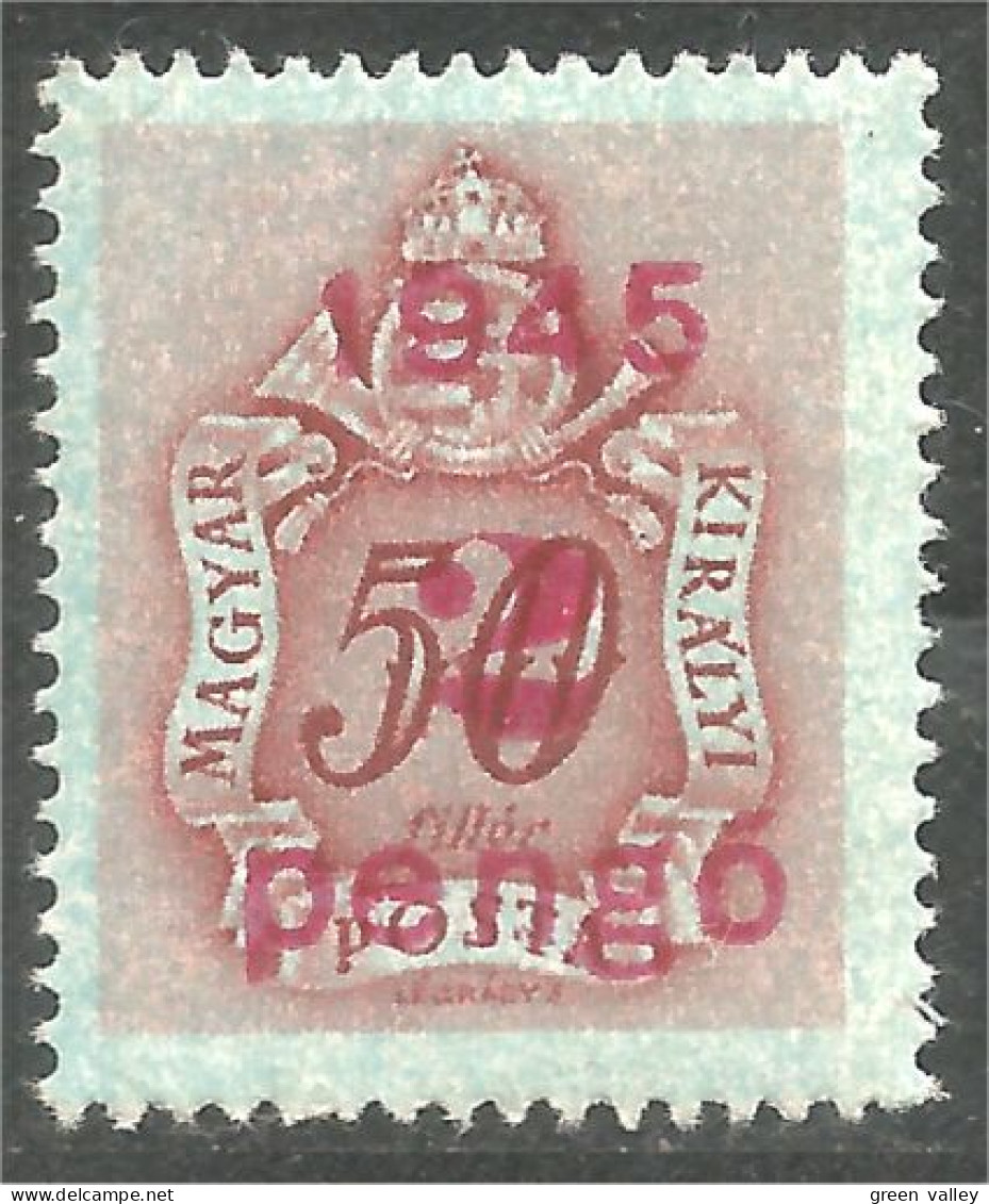 XW01-0189 Hungary Taxe Postage Due 2 Surcharge 1945 MH * Neuf - Autres & Non Classés