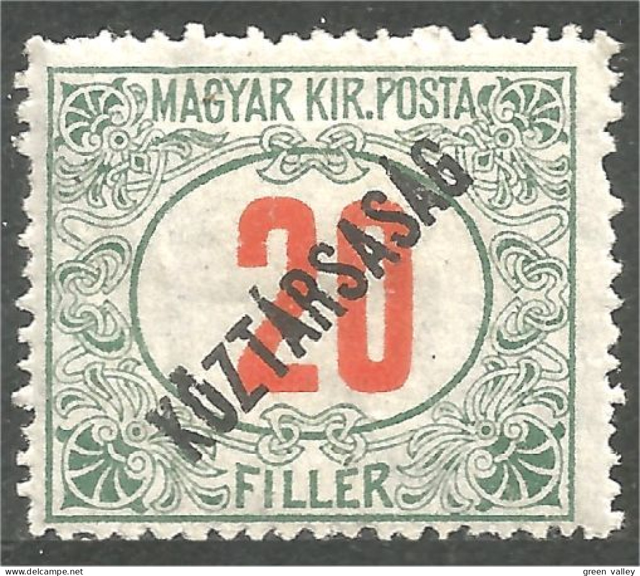 XW01-0177 Hungary Taxe Postage Due 20 MH * Neuf - Other & Unclassified