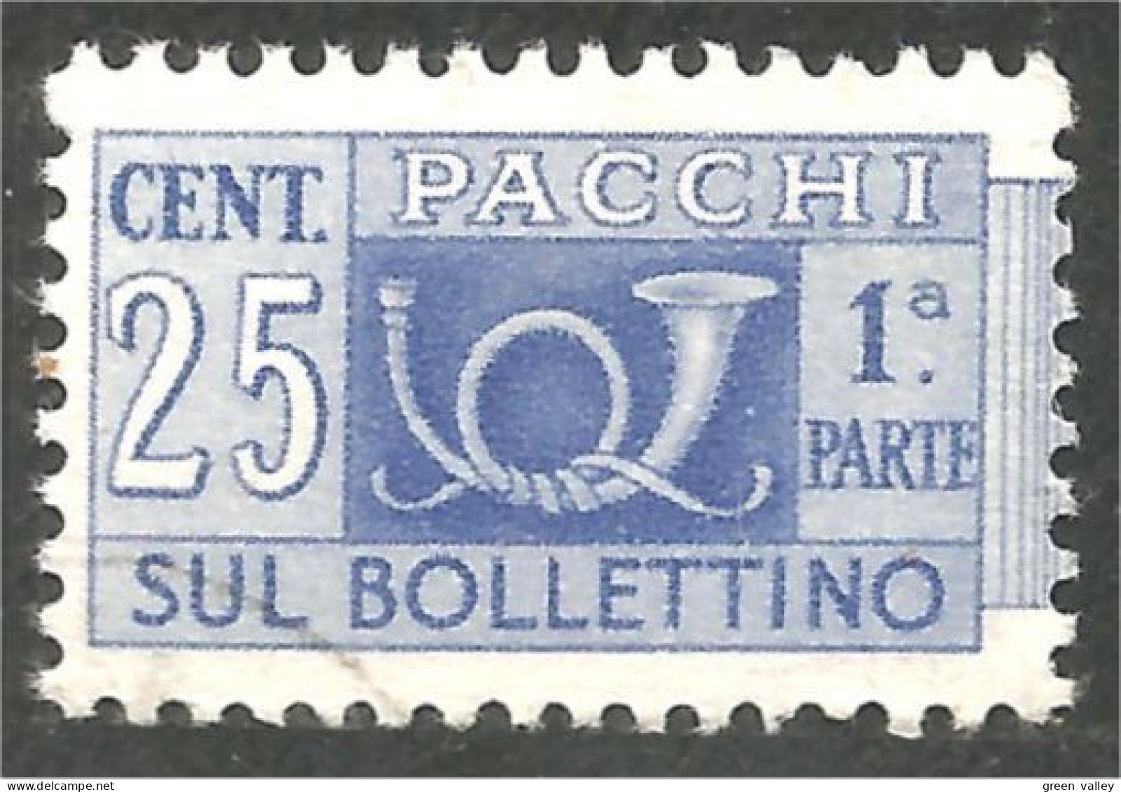 XW01-0165 Italy Paquet Parcel 25 Cent MH * Neuf - Unclassified