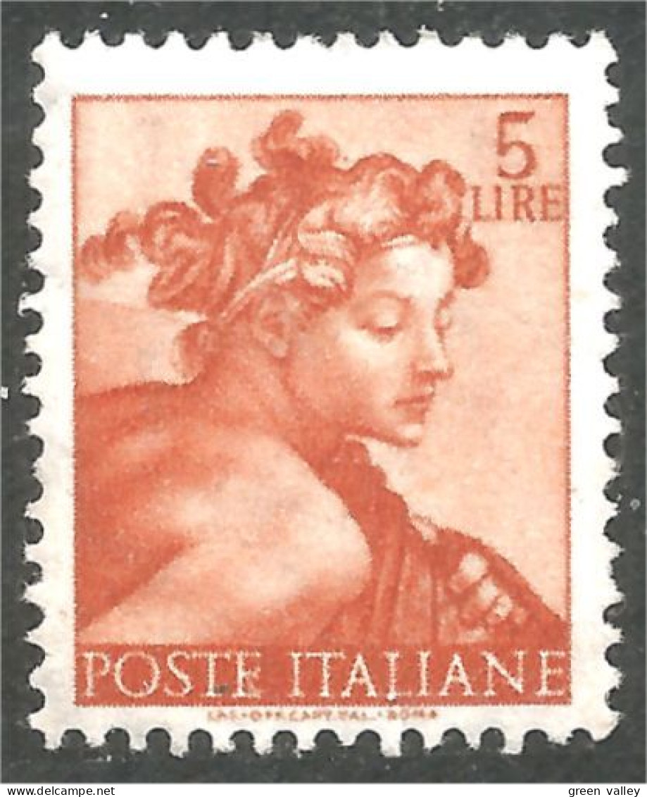 XW01-0154 Italy 5 Lire Sistine Chapel Sixtine Head Slave Tête Esclave MH * Neuf - Unclassified