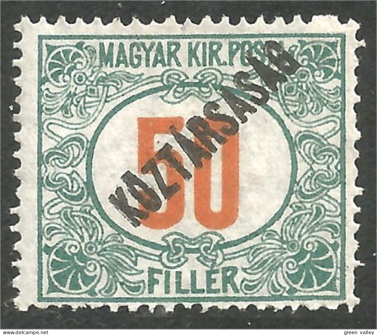 XW01-0144 Hungary Taxe Postage Due 50 Surcharge MNH ** Neuf SC - Autres & Non Classés