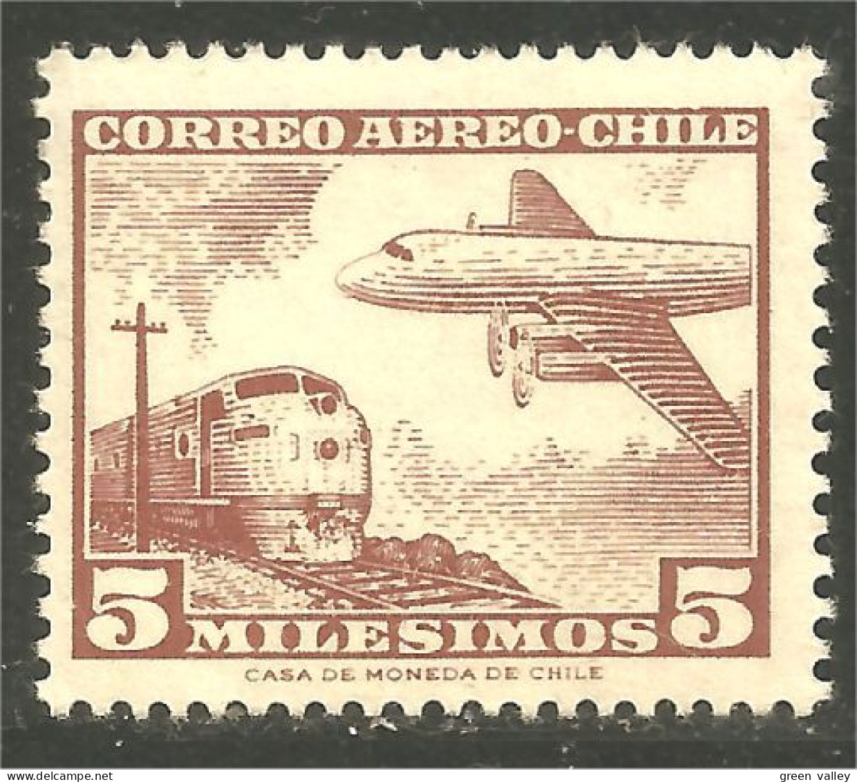 XW01-0086 Chili Avion Airplane Flugzeug Aereo Aviation 5 Mil MNH ** Neuf SC - Airplanes