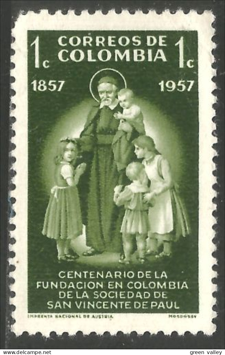 XW01-0067 Colombia St Vincent De Paul Enfants Children MH * Neuf  - Colombie