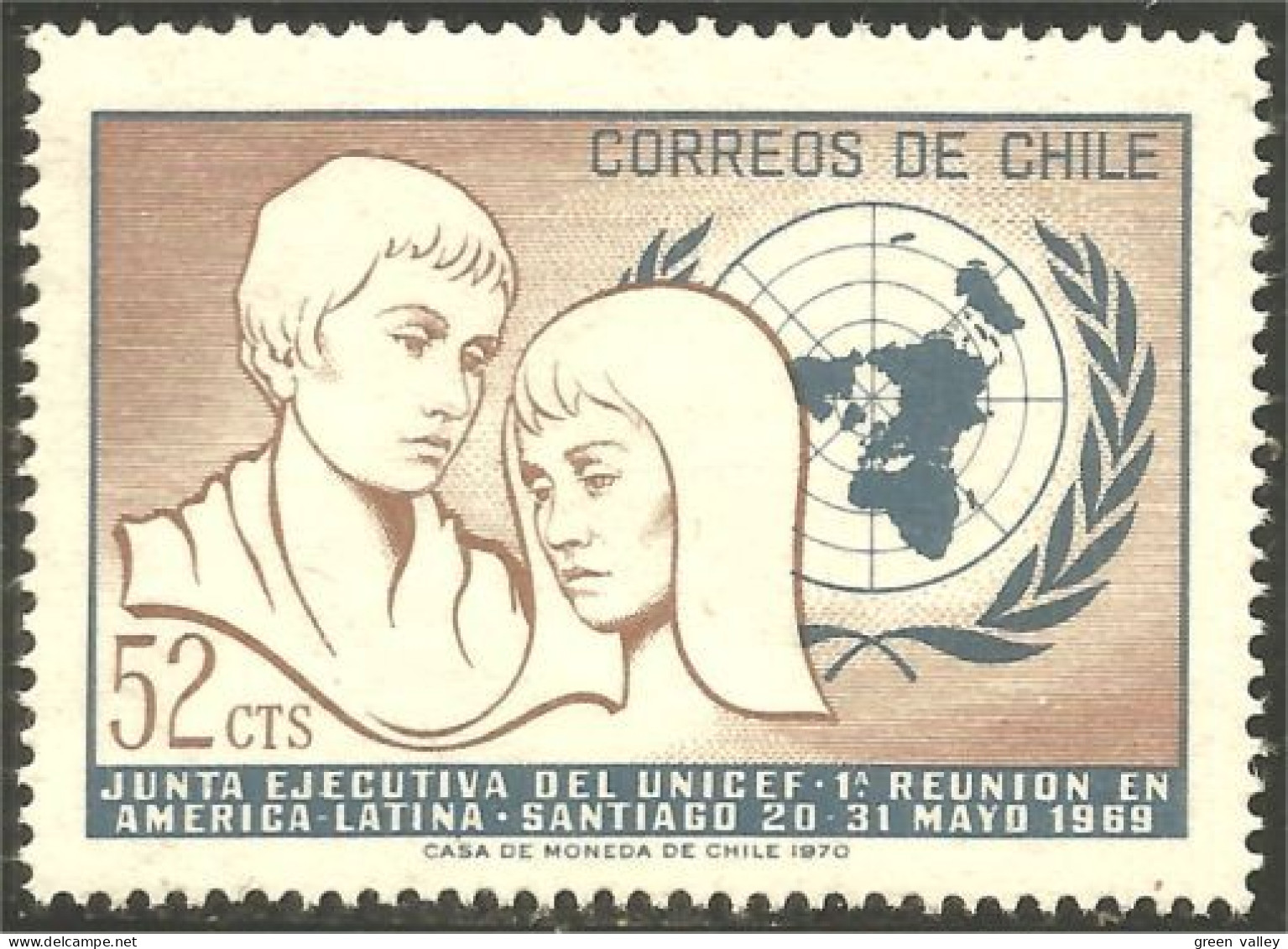 XW01-0075 Chili UNICEF Enfants Children Kinder 52 Cts MNH ** Neuf SC - Cile