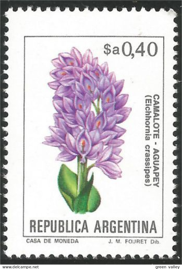 XW01-0027 Argentina Fleur Flower Blume Camalote MNH ** Neuf SC - Sonstige & Ohne Zuordnung