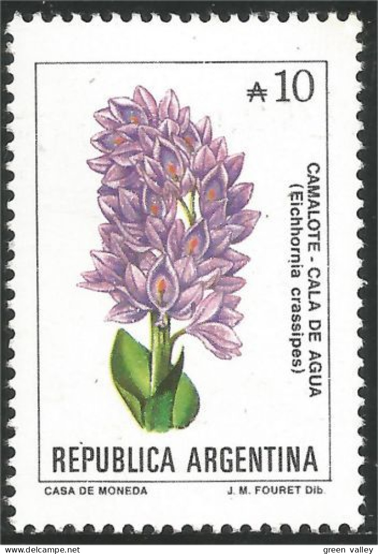 XW01-0026 Argentina Fleur Flower Blume Camalote MNH ** Neuf SC - Otros & Sin Clasificación