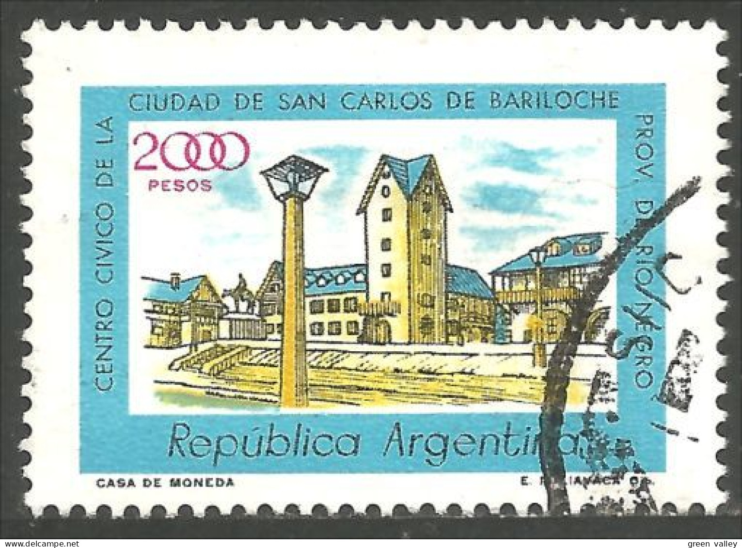 XW01-0014 Argentina Civic Center Bariloche Rio Negro - Other & Unclassified