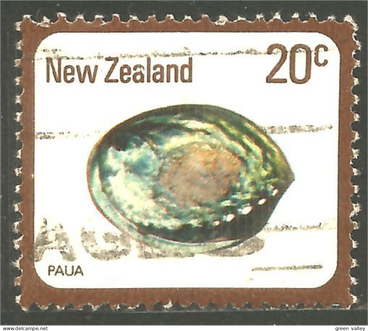 XW01-0990 New Zealand Coquillage Paua Shellfish Mariscos Schaltier Crostacei - Coquillages