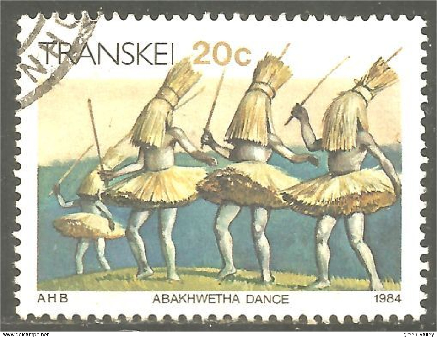 XW01-0978 Transkei Danse Abakhwetha Dance Tanz Costume Masque Mask Musique Music - Costumes