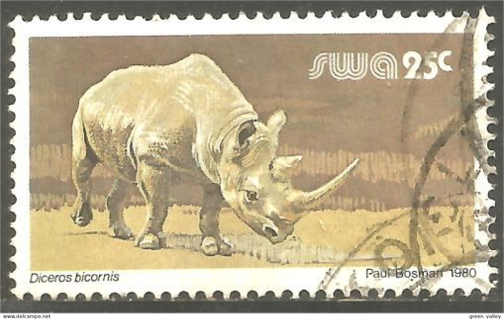 XW01-0972 SWA Rhinocéros Rhino Nilpferd - Other & Unclassified