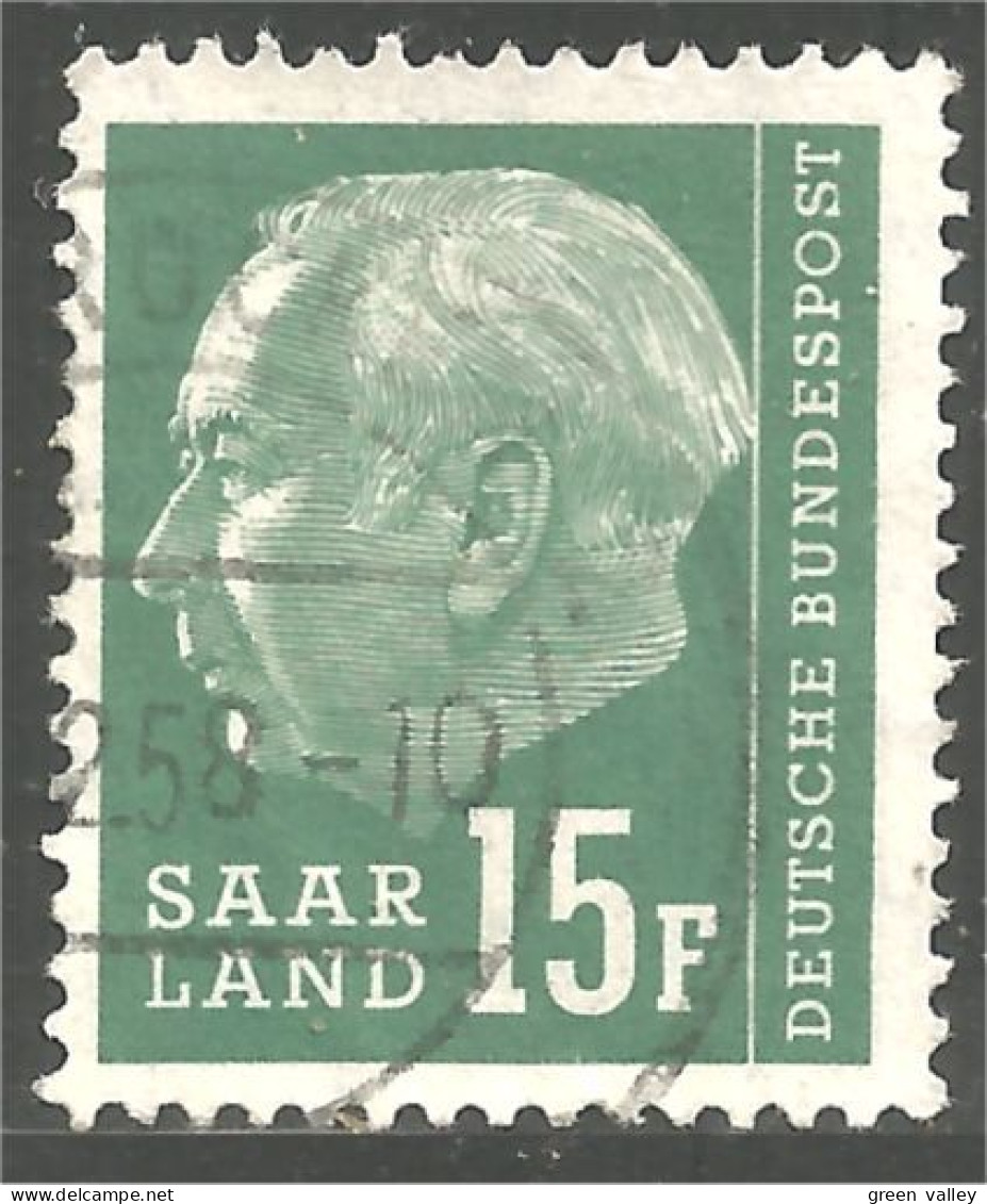 XW01-0886 Sarre Saar Saarland 15f President Theodor Heuss - Andere & Zonder Classificatie