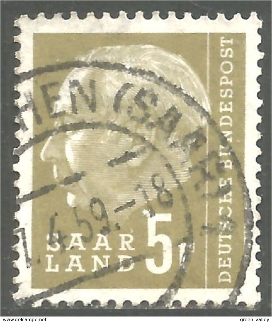 XW01-0884 Sarre Saar Saarland 5f President Theodor Heuss - Other & Unclassified