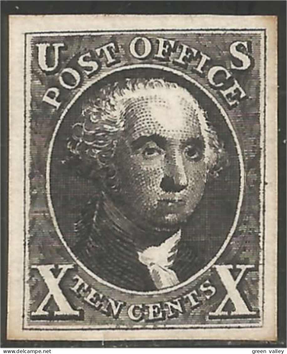 XW01-0875 USA George Washington Ten Cents Black - George Washington